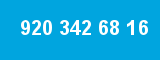 920 342 68 16 920 342 68 16
